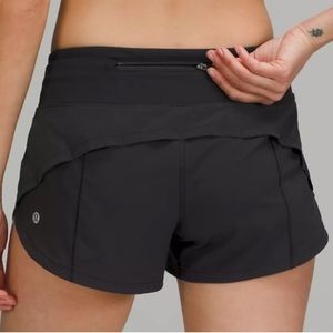 Lululemon Run black 4” running shorts Sz 6